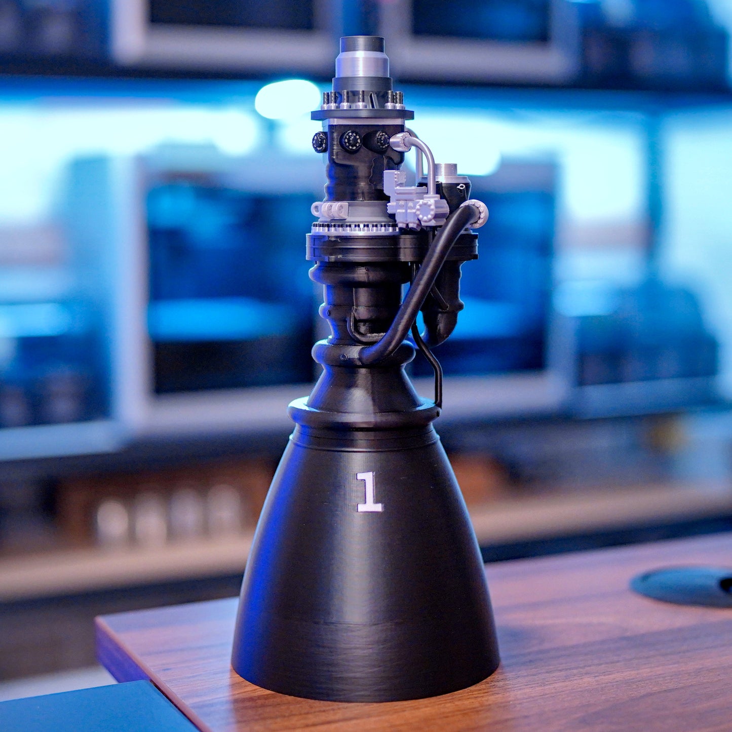 1:10 Scale SpaceX Raptor 3 Rocket Engine with Shipping Pallet