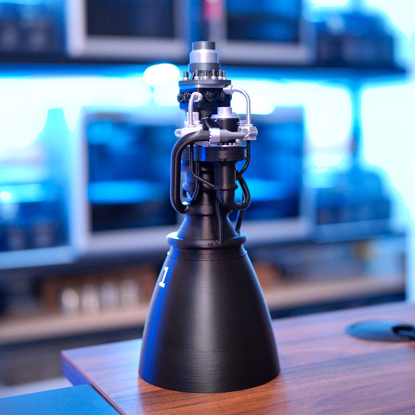 1:10 Scale SpaceX Raptor 3 Rocket Engine with Shipping Pallet