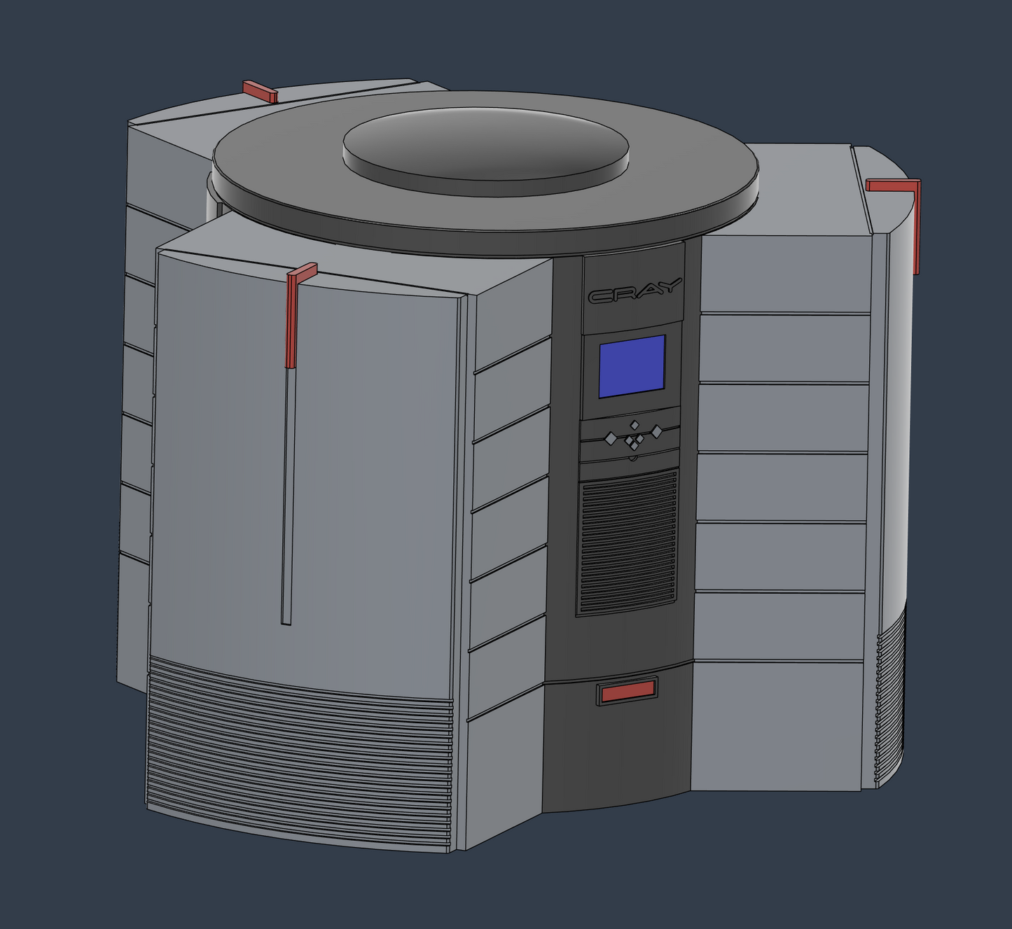 CRAY C916 1990s Supercomputer 1:11th Scale Replica