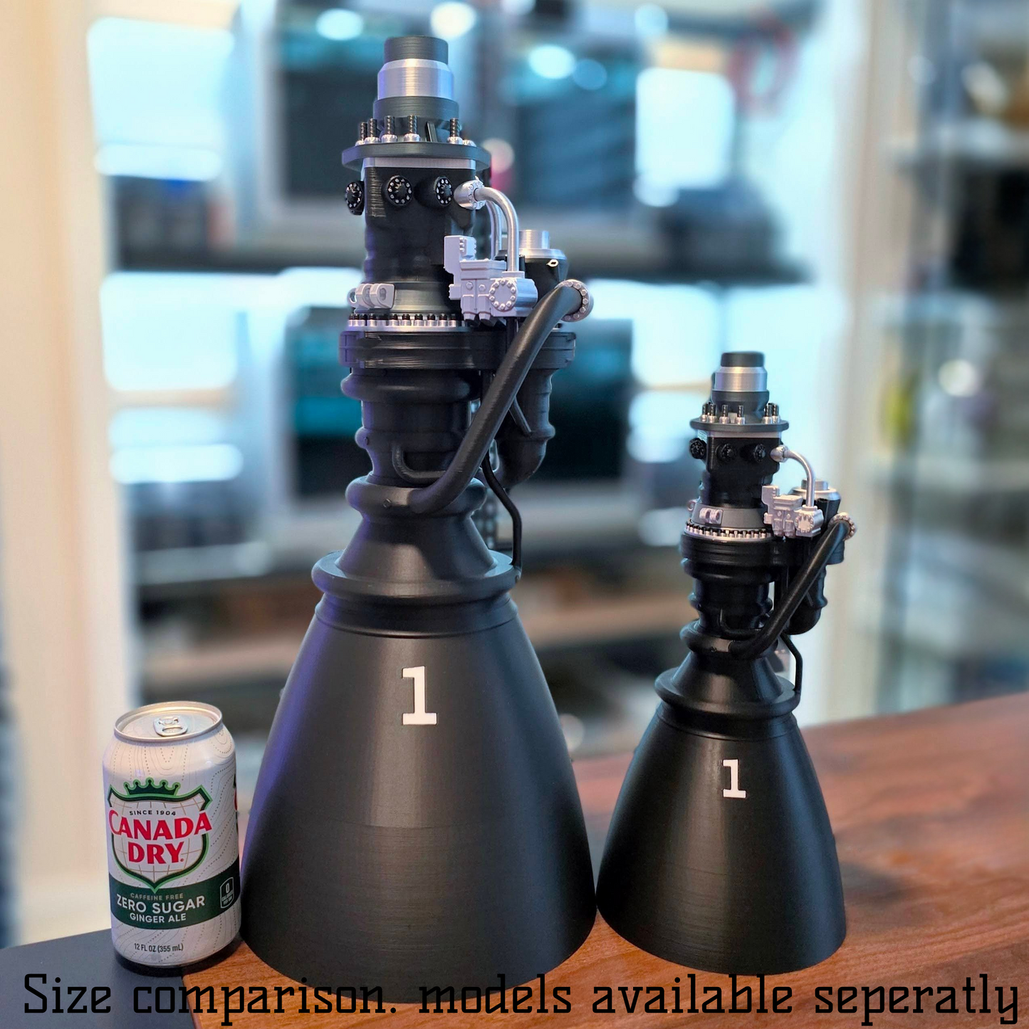 1:10 Scale SpaceX Raptor 3 Rocket Engine