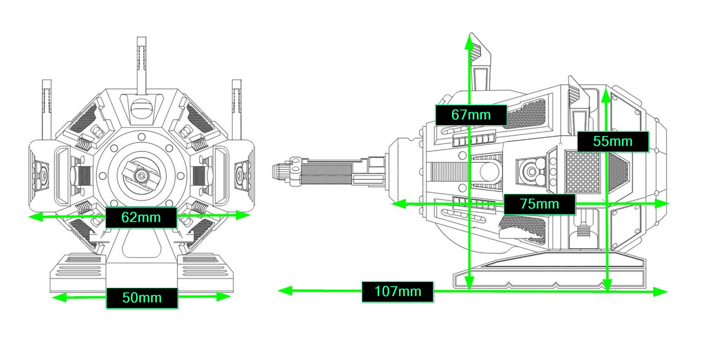 Nano Exocomp Peanut Hamper (1:6 scale) from Star Trek TNG