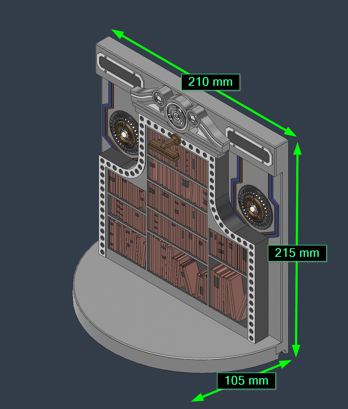 12th Doctor Who TARDIS Bookshelf (5.5" figure scale diorama)