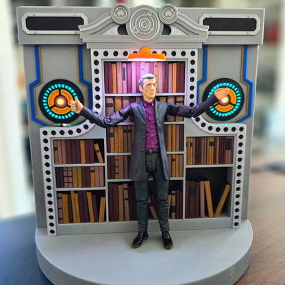 12th Doctor Who TARDIS Bookshelf (5.5" figure scale diorama)