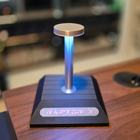 1:10 Scale SpaceX Raptor 3 Rocket Engine LED Display Stand ONLY