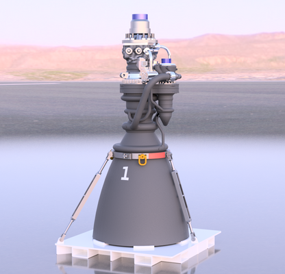 1:10 Scale SpaceX Raptor 3 Rocket Engine with Shipping Pallet