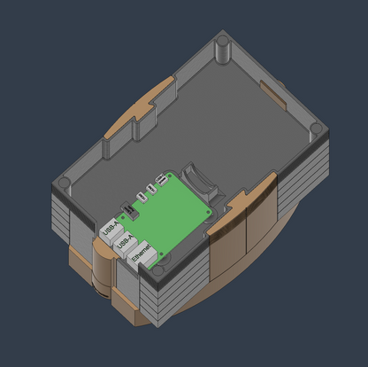 CRAY T90 1990's Supercomputer Model or Raspberry PI Case 1:11th Scale Replica