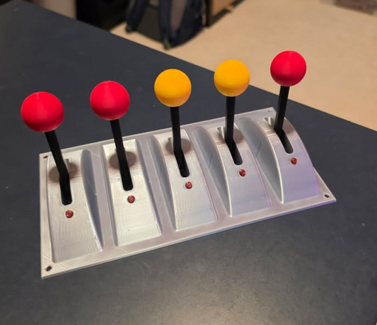 Tardis Console 5-Gang Lever Panel