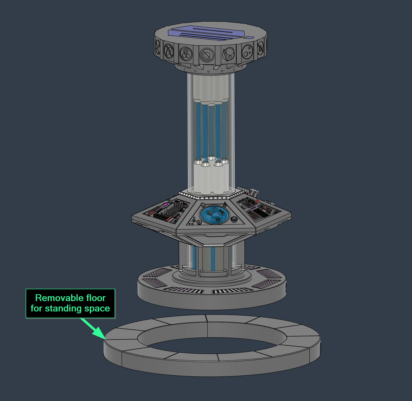 12th Doctor Who TARDIS Console (5.5" figure scale)