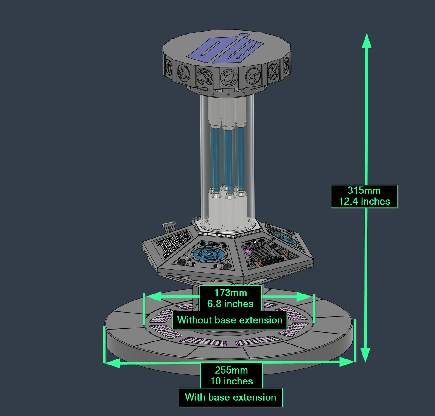 12th Doctor Who TARDIS Console (5.5" figure scale)