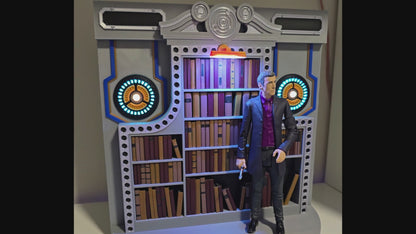 12th Doctor Who TARDIS Bookshelf (5.5" figure scale diorama)