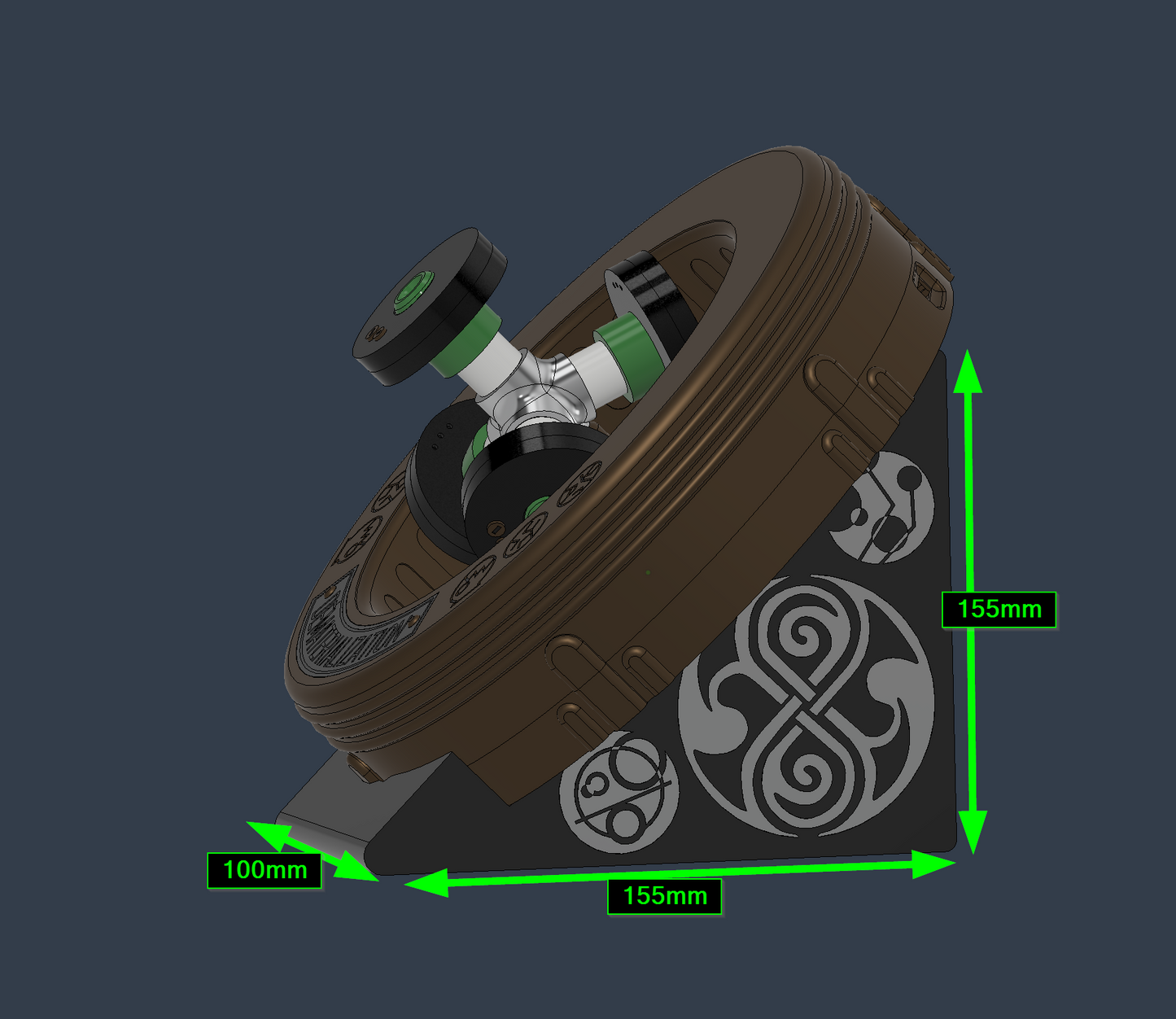 TARDIS Console Dematerialization Circuit (with Mount &amp; Display Stand)