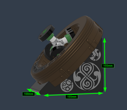 TARDIS Console Dematerialization Circuit (with Mount &amp; Display Stand)
