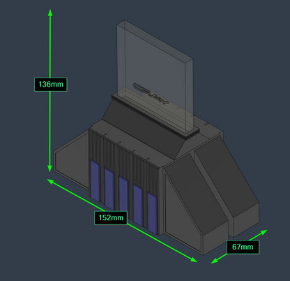 CRAY-2   1980s Supercomputer 1:11th Scale Replica